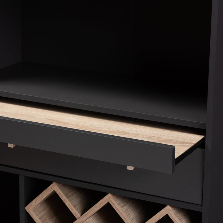 Nisto Tall Bar Unit | Black