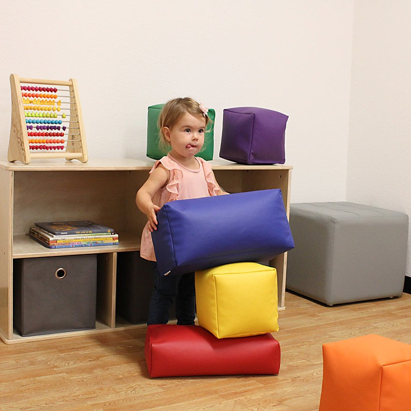 Moo Softpay Block Playset 6-Piece Purple|Red|Blue