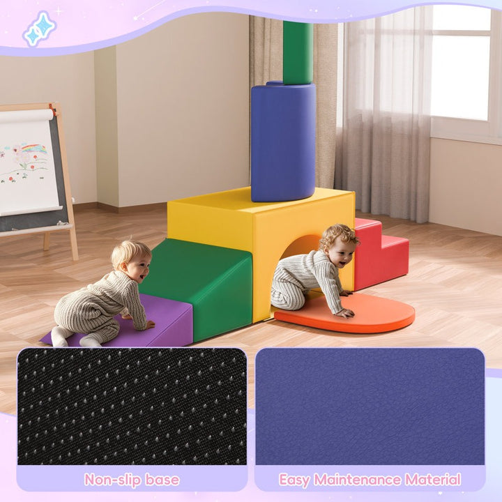 Nook Softplay Climber Playset 5-Piece Purple|Green|Orange|Red