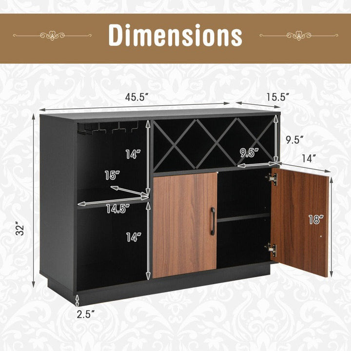 Nozomi Bar Cabinet | Black