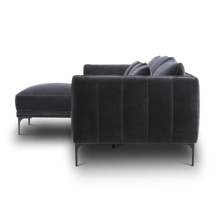 Aziel L shape Sofa | Grey | Facing Left