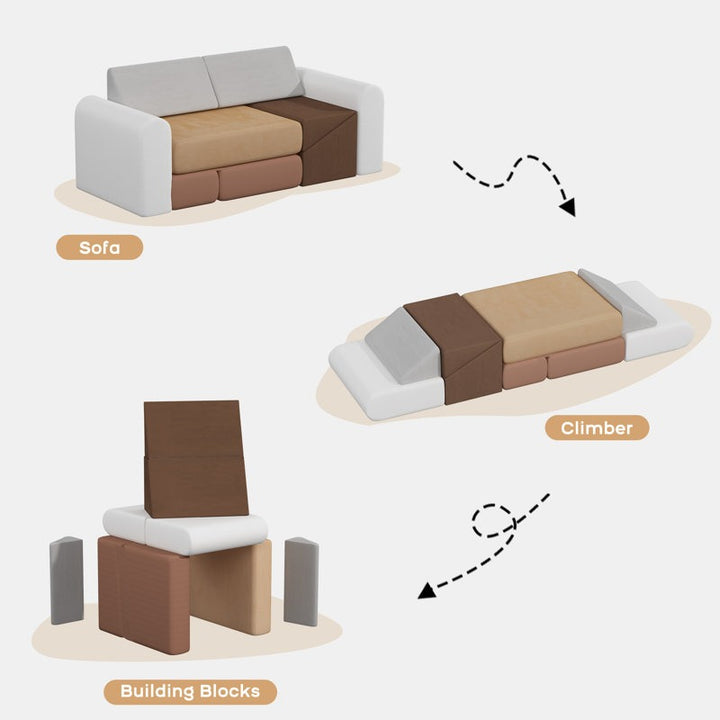 SofaBlock Softplay Playset 7-Piece