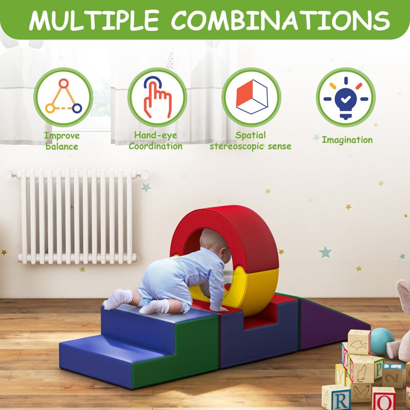 Tini Softplay Climber Playset 5-Piece