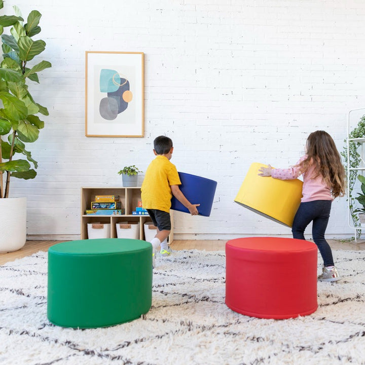 Throm Softplay Seating Block Playset 4-Piece Red|Blue