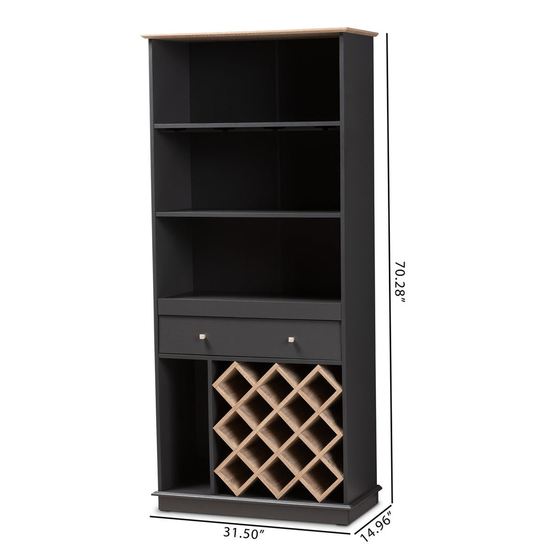Nisto Tall Bar Unit | Black