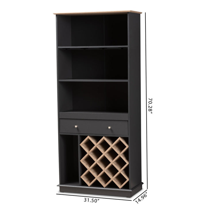 Nisto Tall Bar Unit | Black