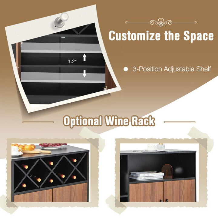 Nozomi Bar Cabinet | Black