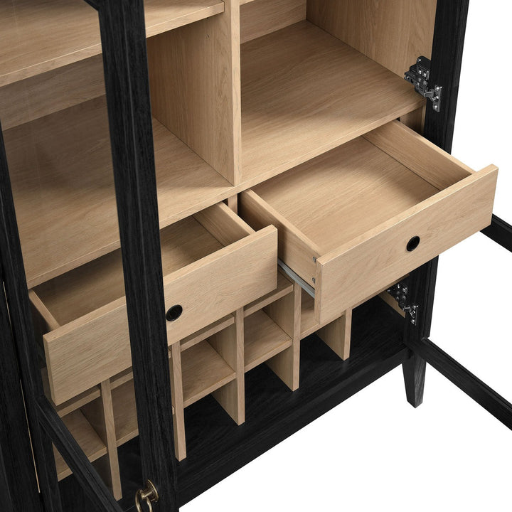 Hina Tall Bar Unit | Black