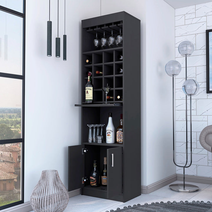 Riko Tall Bar Unit | Black