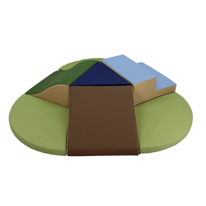 Pals Softplay Climber Playset 7-Piece  Brown|Blue| Green