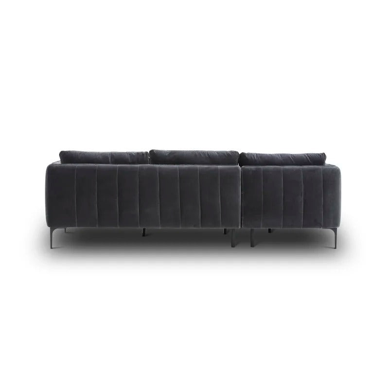 Aziel L shape Sofa | Grey | Facing Left