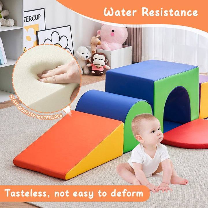 Pebble Softplay Climber Playset 7-Piece Set