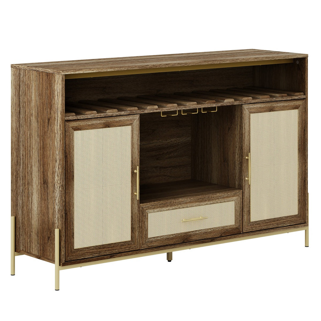 Yuna Tall Bar Cabinet | Natural