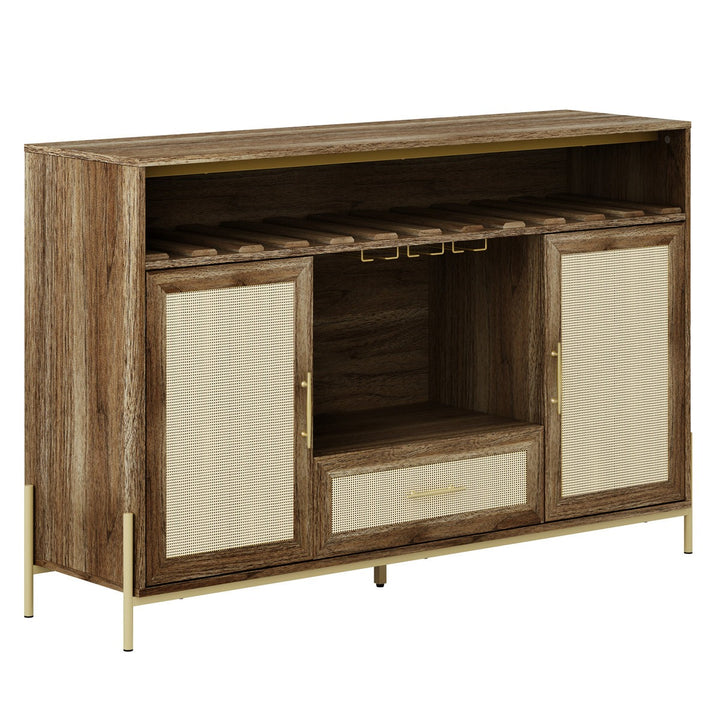 Yuna Tall Bar Cabinet | Natural