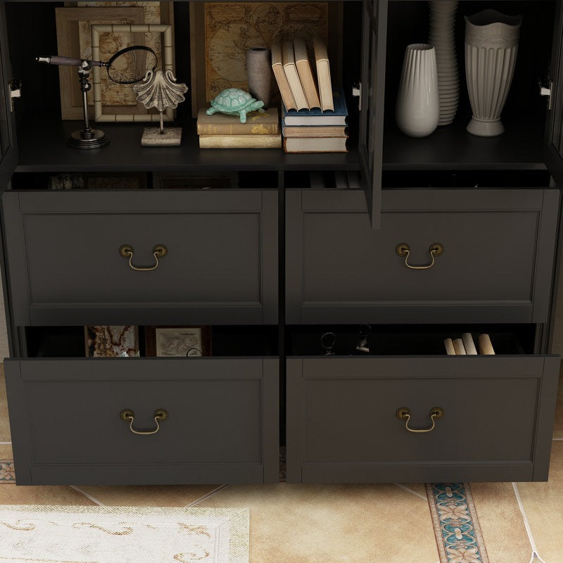 Haruto Tall Crockery Unit | Black