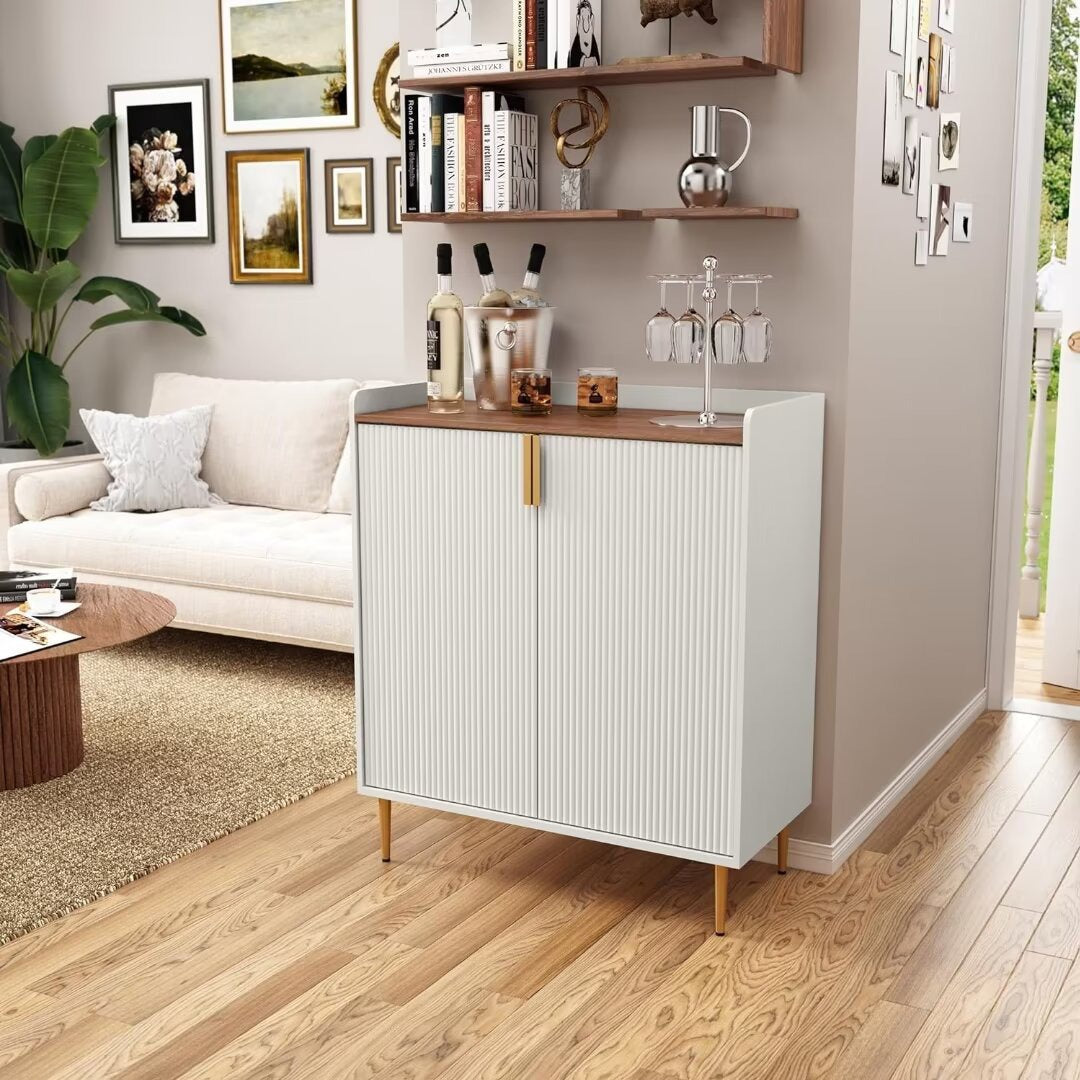 Emi Bar Cabinet | White