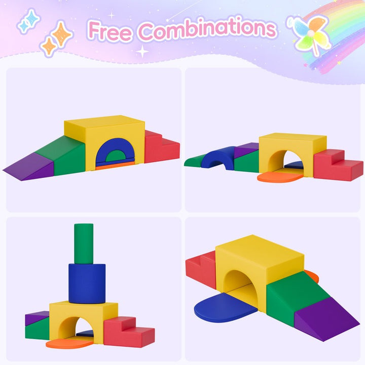 Nook Softplay Climber Playset 5-Piece Purple|Green|Orange|Red