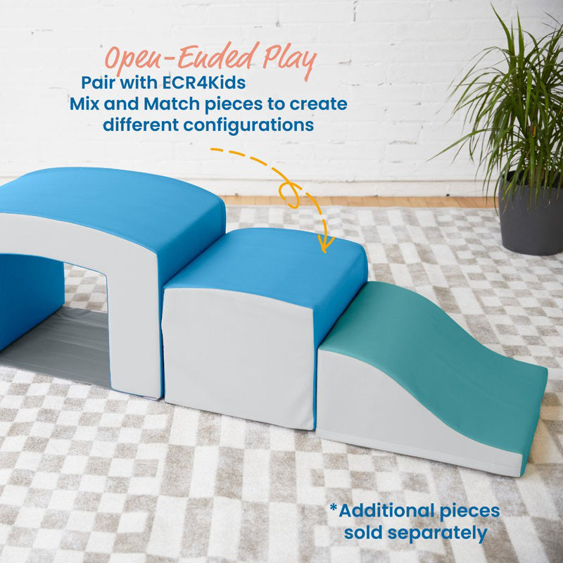 Jao Softplay Tunnel Playset 2-Piece White|Blue
