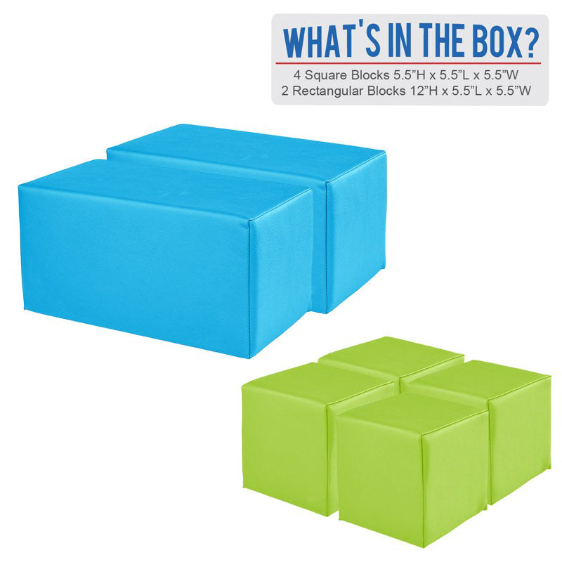 Poo Softplay Block Playset 6-Piece