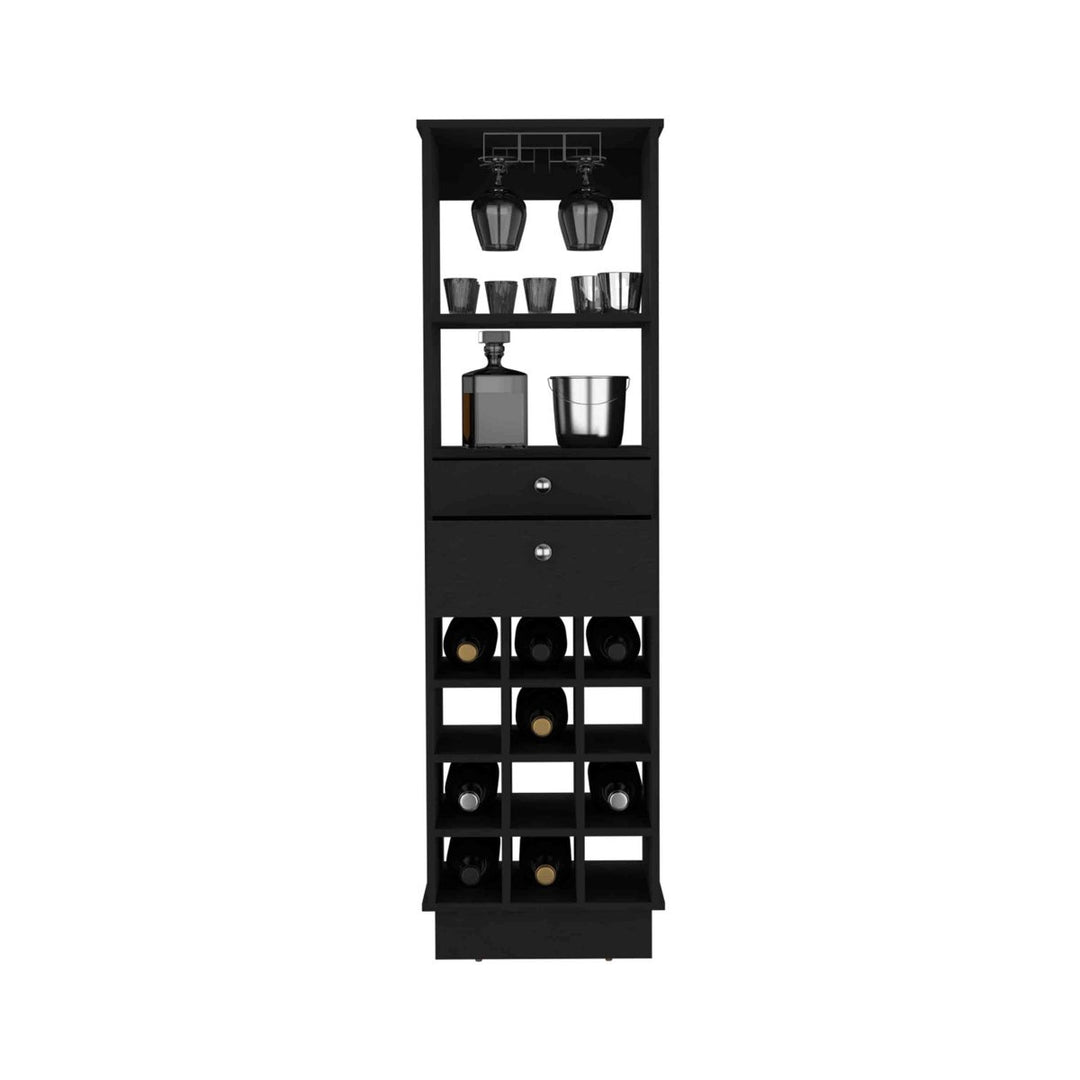 Reina Tall Bar Unit | Black
