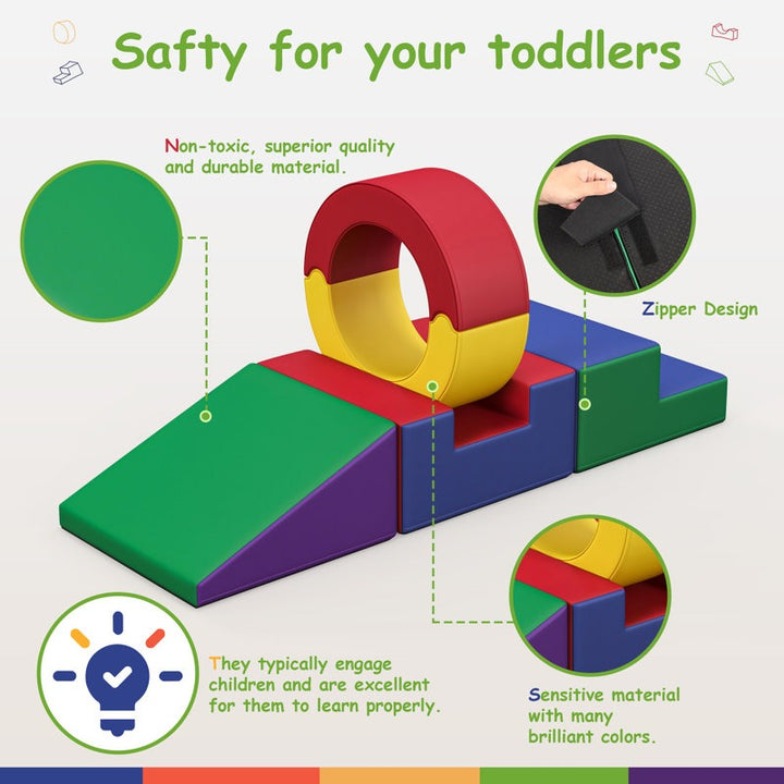 Tini Softplay Climber Playset 5-Piece