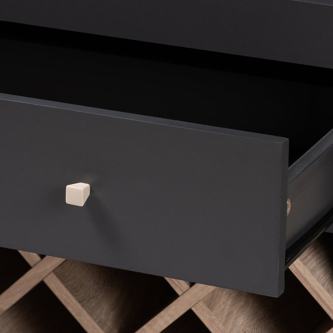 Nisto Tall Bar Unit | Black