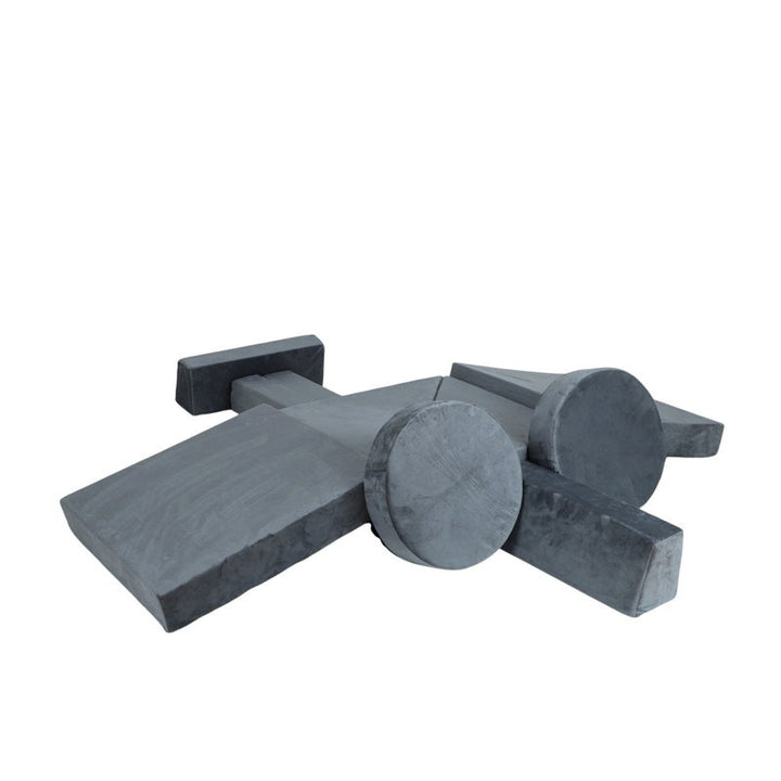 Monster Softplay Block Playset 14-Piece Grey