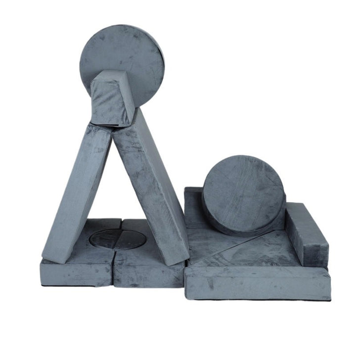 Monster Softplay Block Playset 14-Piece Grey