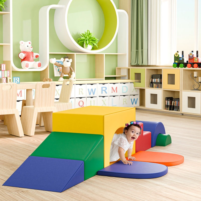 Nook Softplay Climber Playset 5-Piece Purple|Green|Orange|Red