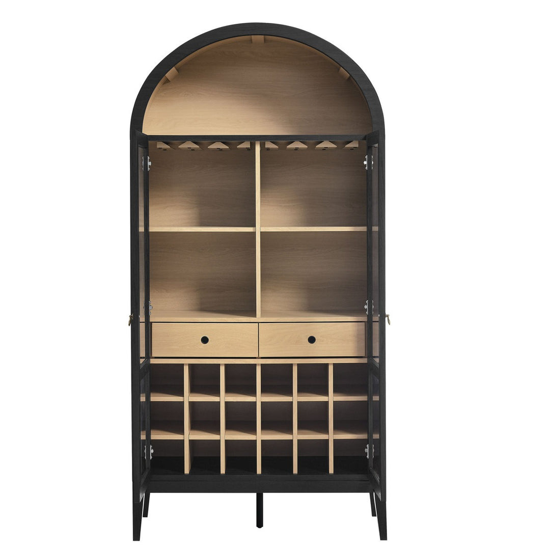 Hina Tall Bar Unit | Black
