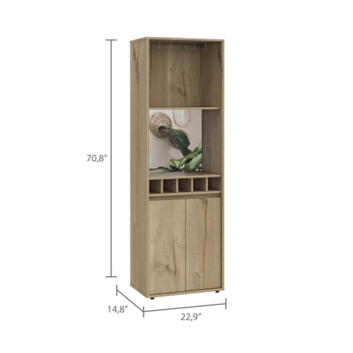 Haruka Tall Bar Unit | Natural