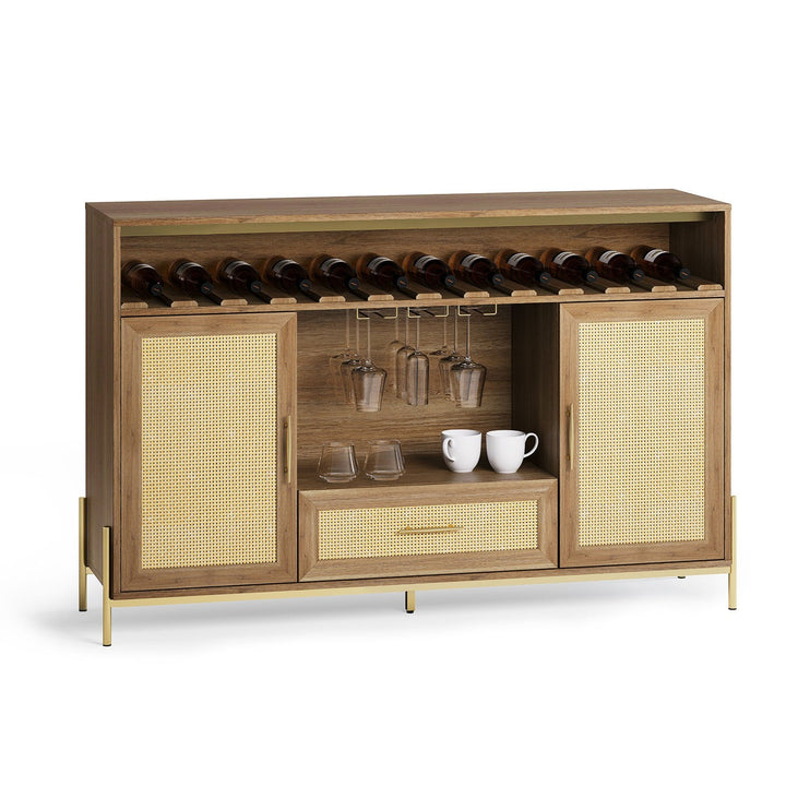Yuna Tall Bar Cabinet | Natural