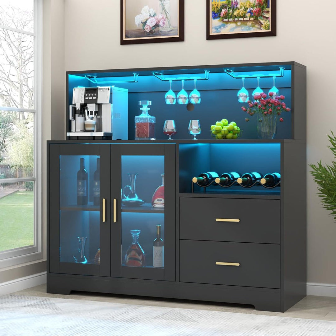Ayaka Bar Cabinet | Black