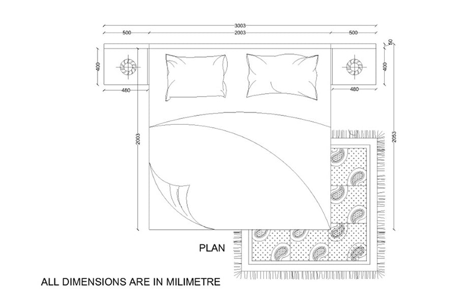 Richie Bed Hydraulic with Storage | King