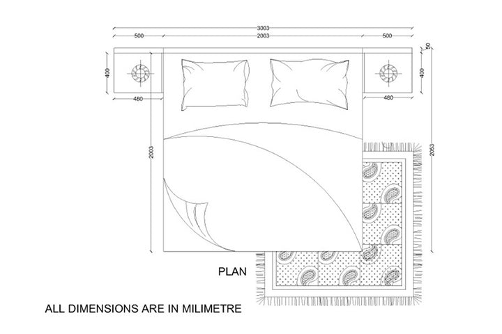 Richie Bed Hydraulic with Storage | King