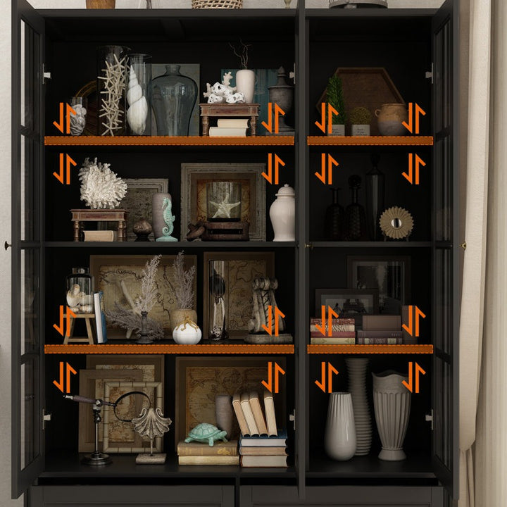 Haruto Tall Crockery Unit | Black
