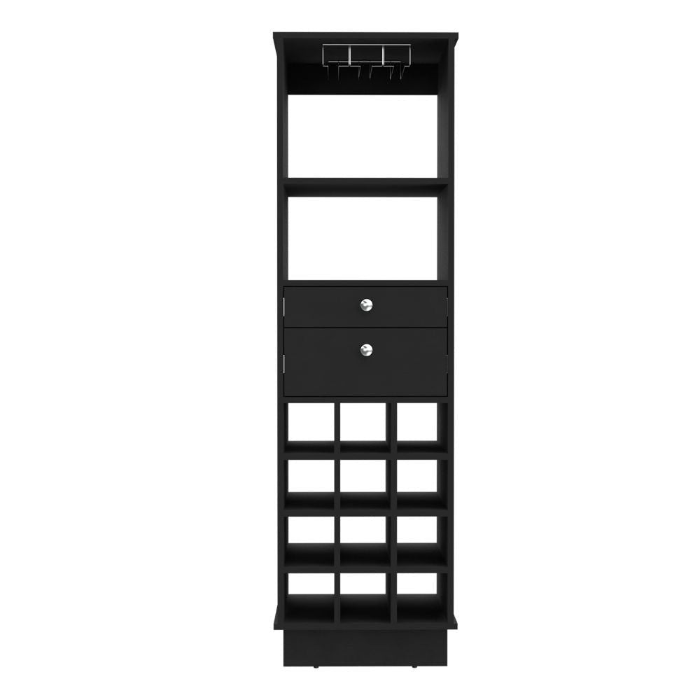 Reina Tall Bar Unit | Black
