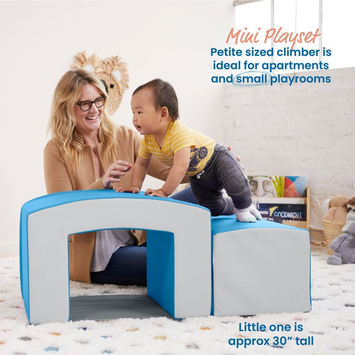 Jao Softplay Tunnel Playset 2-Piece White|Blue