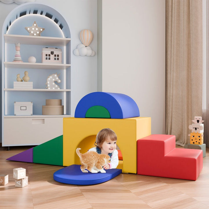 Nook Softplay Climber Playset 5-Piece Purple|Green|Orange|Red