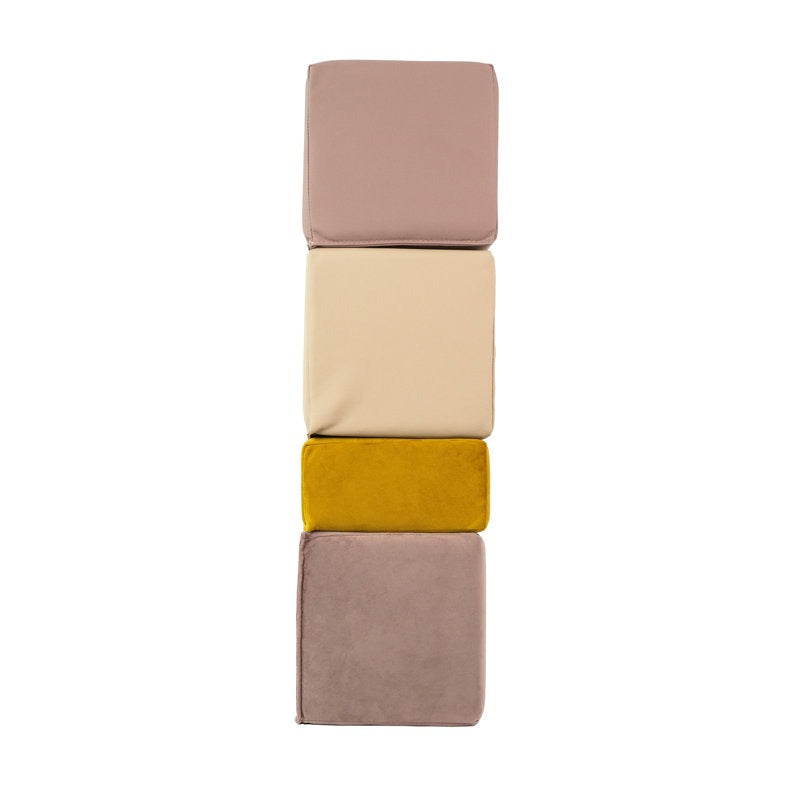 Gans Softplay Block Playset 6-Piece Beige|Red
