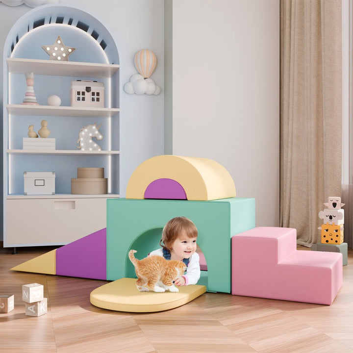 Nook Softplay Climber Playset 5-Piece Pink|Purple|Blue|Yellow