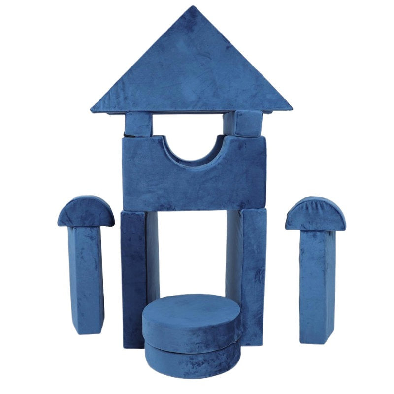 Monster Softplay Block Playset 14-Piece Blue