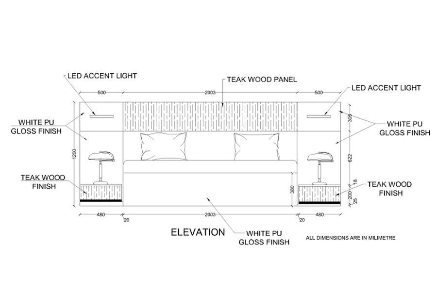 Richie Bed Hydraulic with Storage | King