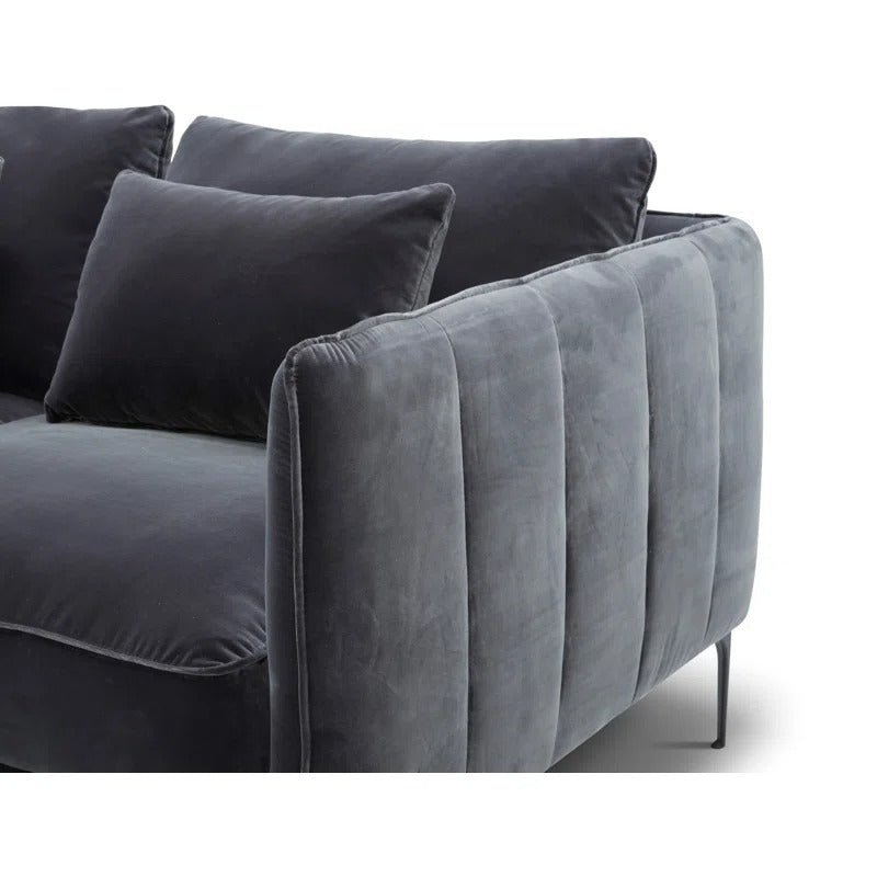 Aziel L shape Sofa | Grey | Facing Left