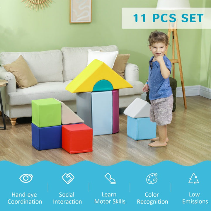 Cozy Softplay Block Shape Playset 11-Piece