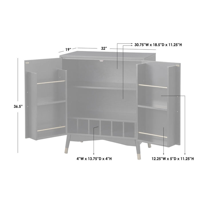 Nanami Bar Cabinet | Black