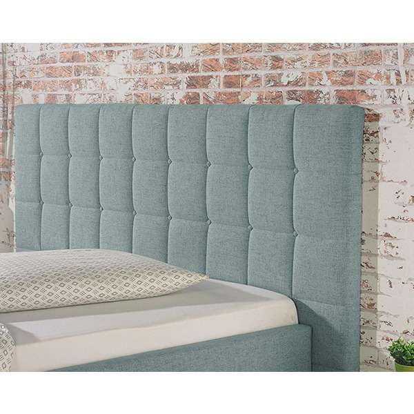 Neil Bed Without Storage | King | Blue Fabric