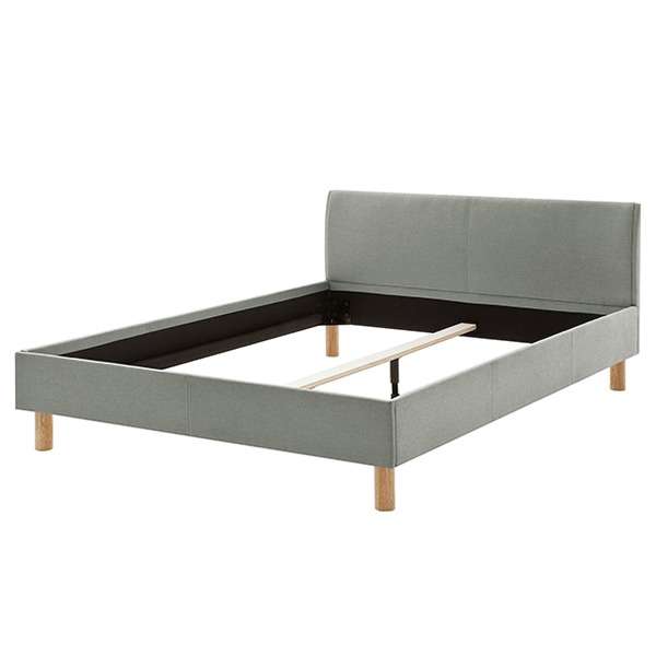 Leonard Bed Without Storage | King | Grey Fabric