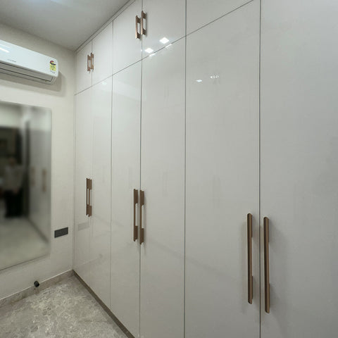White modular wardrobe