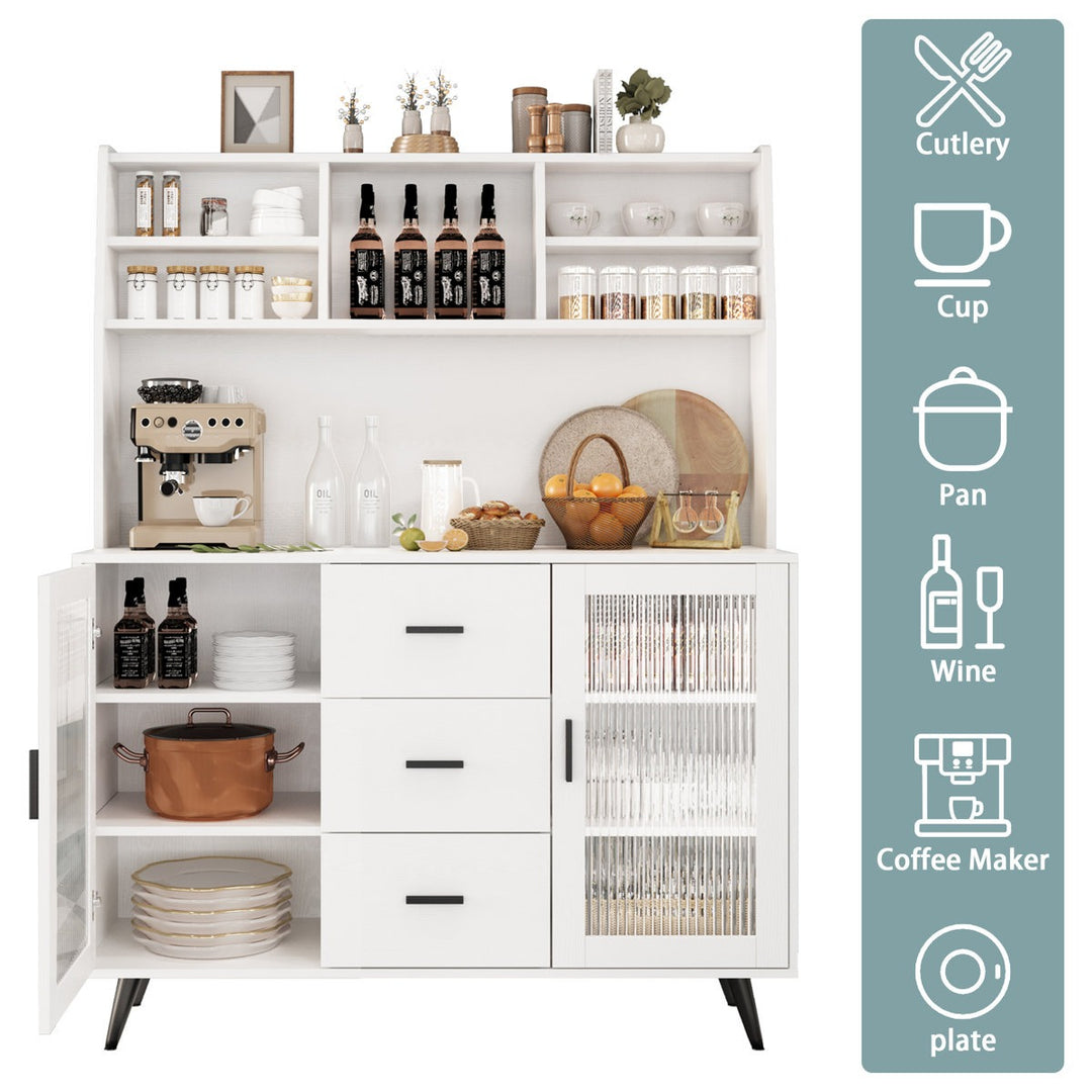 Reo Tall Crockery Unit | White